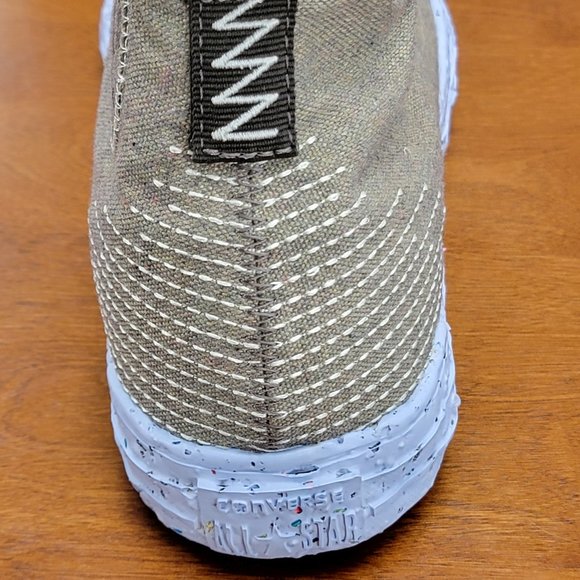 Converse Mens CTAS Crater Hi Canvas Renew 169417C Yellow/Carbon Jasper - Picture 9 of 13